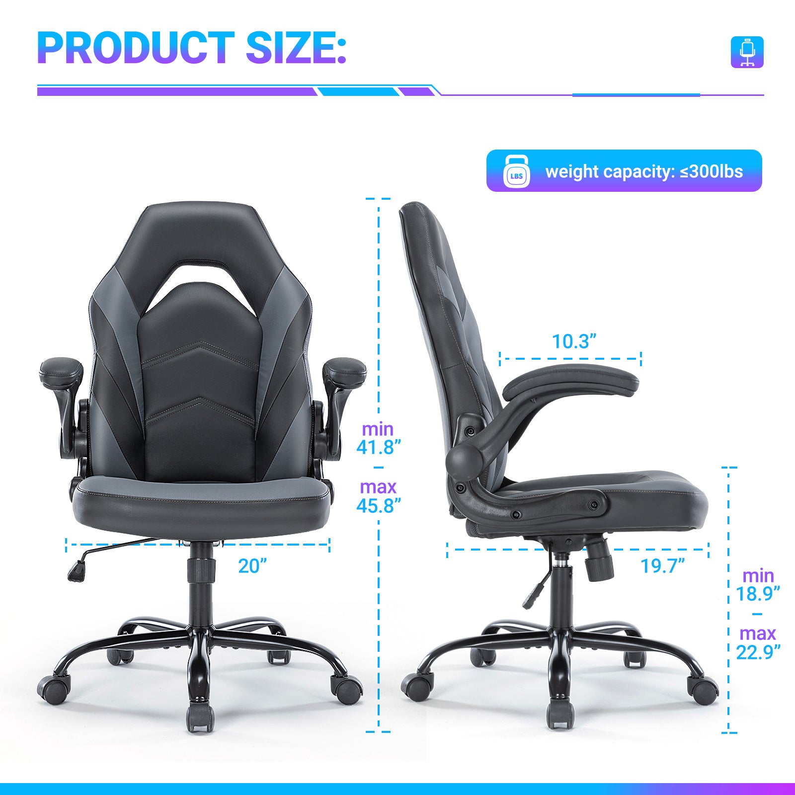 PU Leather Ergonomic Office Chair