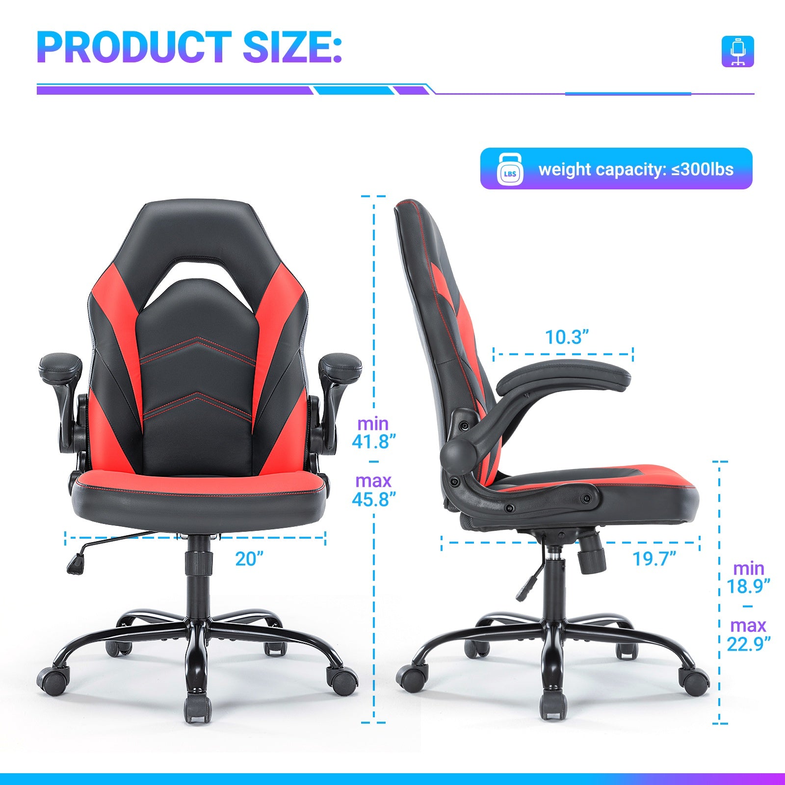 PU Leather Ergonomic Office Chair