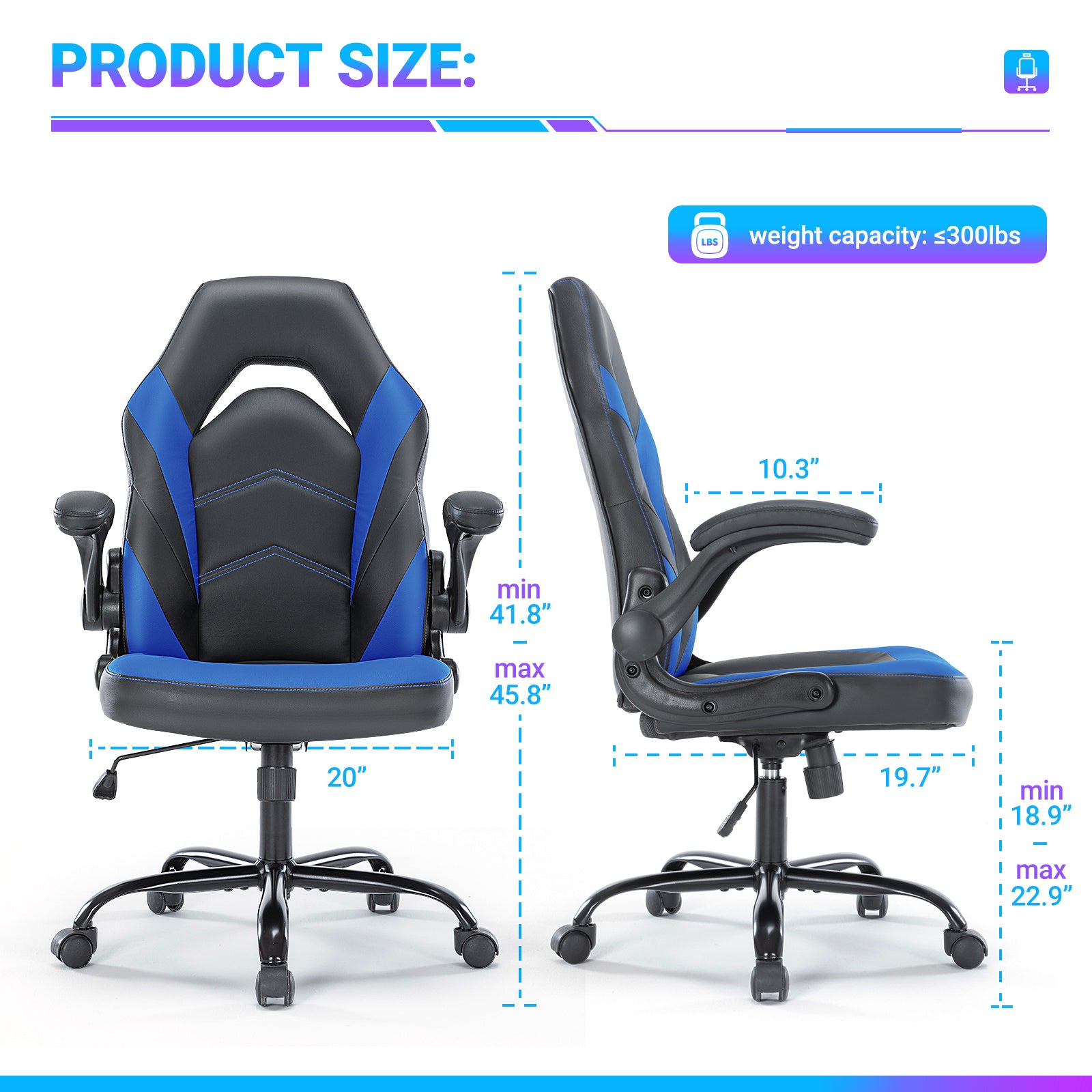 PU Leather Ergonomic Office Chair